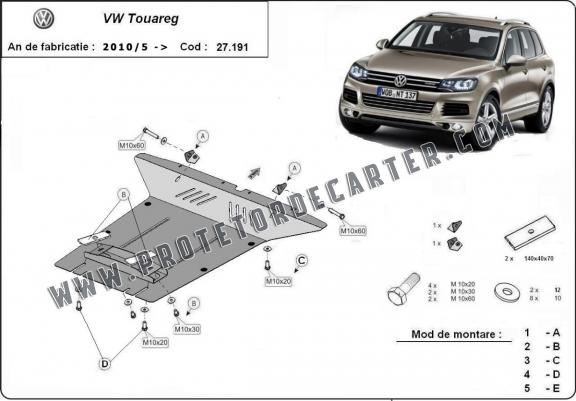 Protetor de Carter de aço VW Touareg