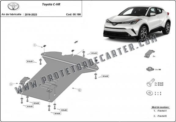 Protetor de conversor catalítico/cat lock Toyota C-HR