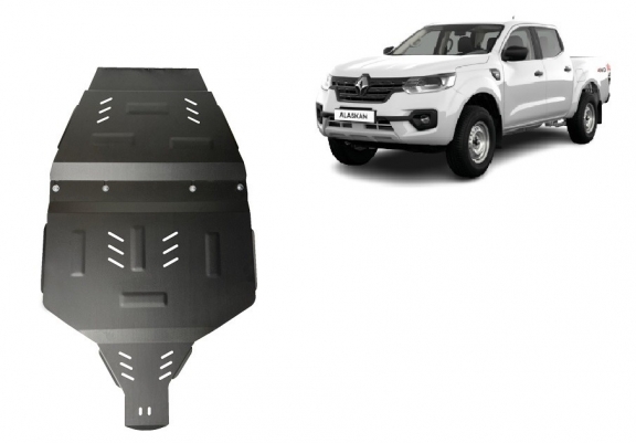  Protetor de caixa de velocidades de aço Renault Alaskan