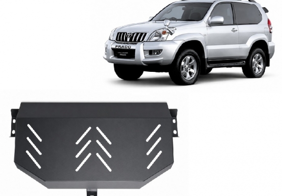Protetor de aço para o tanque de combustível Toyota Land Cruiser J120 - apenas para o modelo de 3 portas 