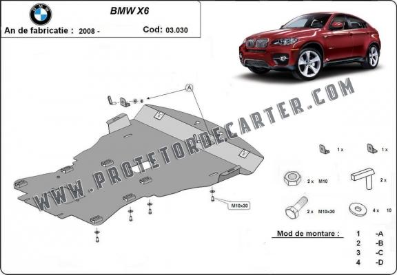 Protetor de Carter de aço BMW X6