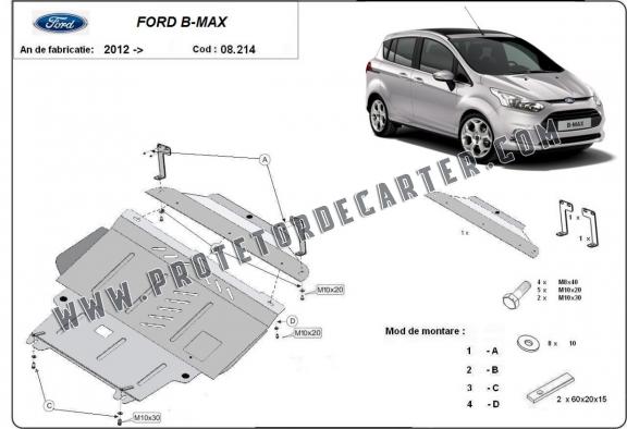 Protetor de Carter de aço Ford B-Max