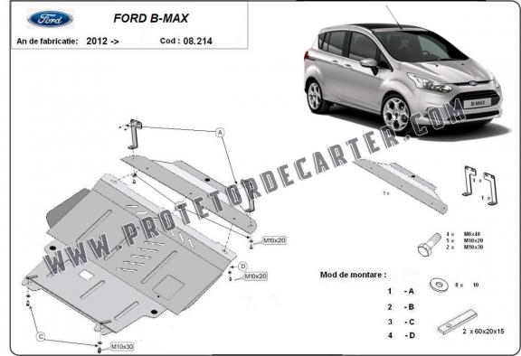 Protetor de Carter de aço Ford B-Max