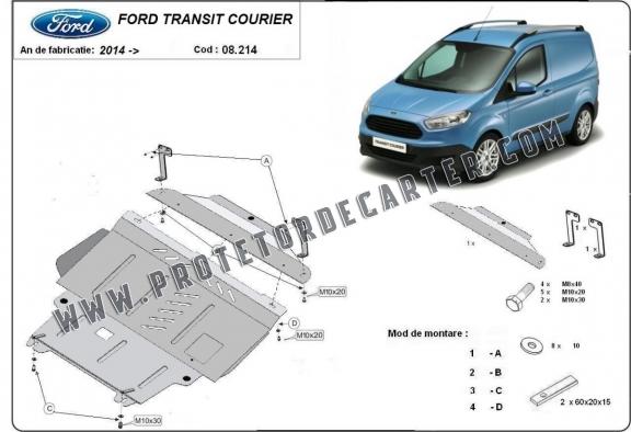 Protetor de Carter de aço Ford Transit Courier