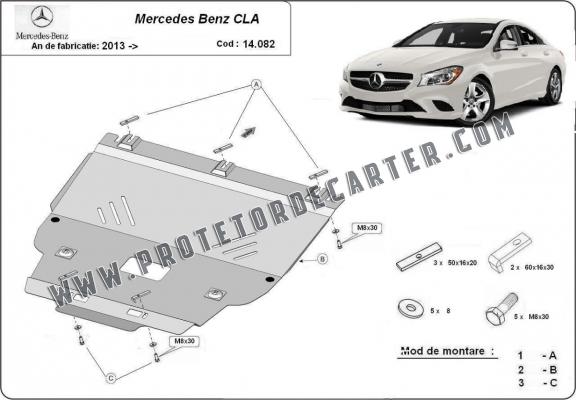 Protetor de Carter de aço Mercedes CLA X117