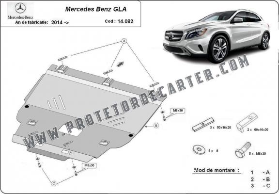 Protetor de Carter de aço Mercedes GLA X156