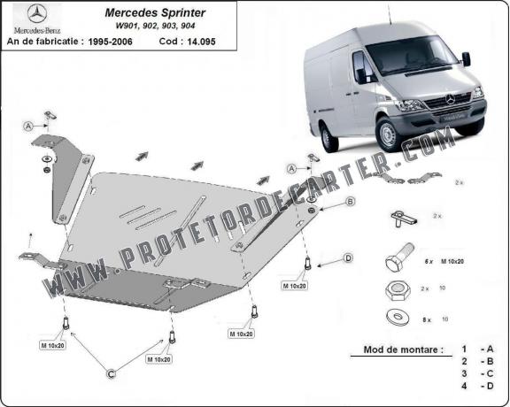 Protetor de Carter de aço Mercedes Sprinter