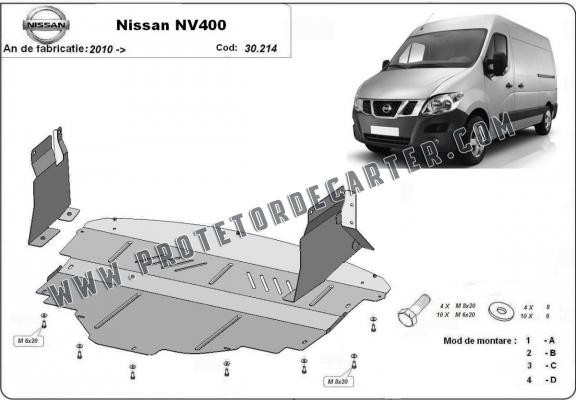 Protetor de Carter de aço Nissan NV400