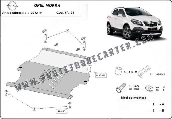 Protetor de Carter de aço Opel Mokka A