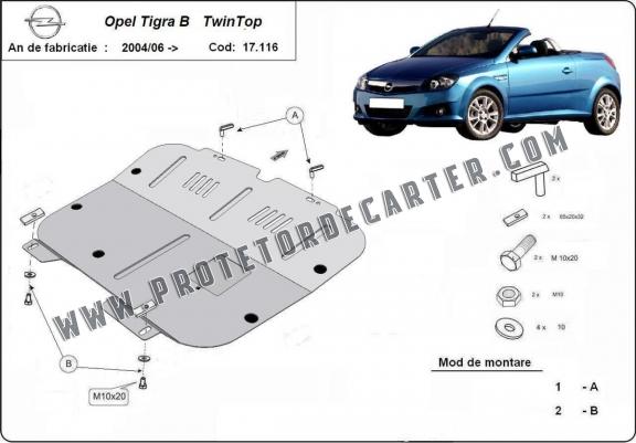 Protetor de Carter de aço Opel Tigra