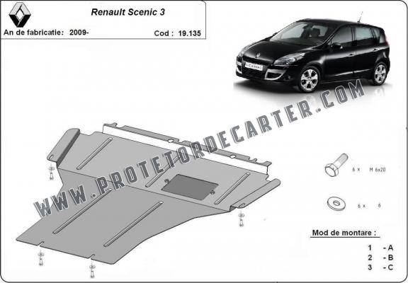 Protetor de Carter de aço Renault Scenic 3