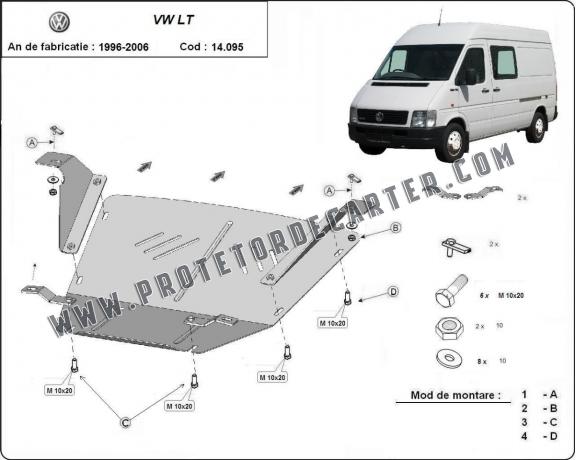 Protetor de Carter de aço Volkswagen LT