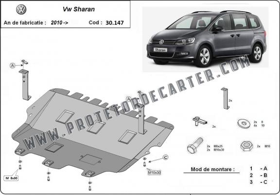 Protetor de Carter de aço Volkswagen Sharan