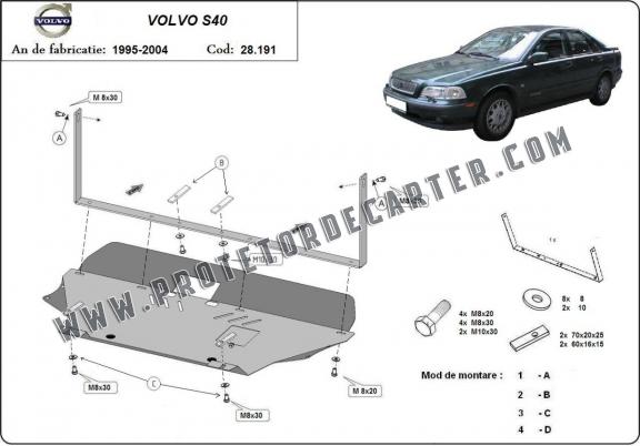 Protetor de Carter de aço Volvo S40