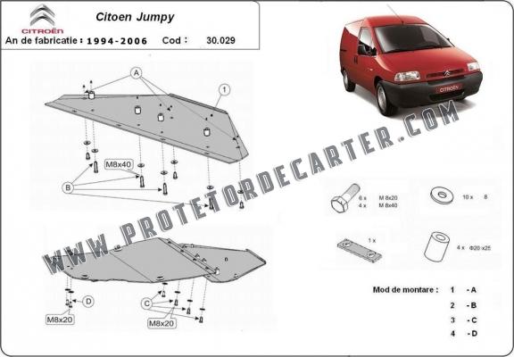 Protetor de Carter de aço Citroen Jumpy