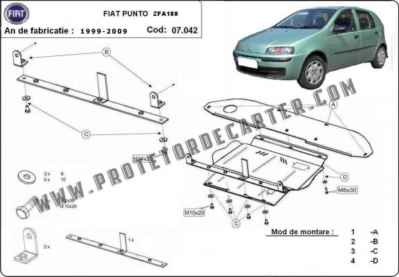 Protetor de Carter de aço Fiat Punto