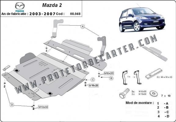 Protetor de Carter de aço Mazda 2