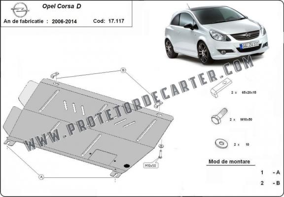 Protetor de Carter de aço Opel Corsa D