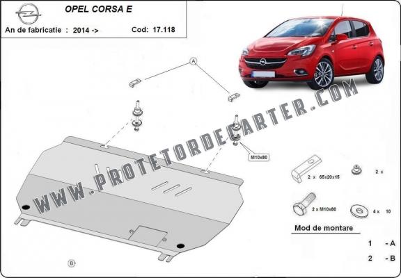 Protetor de Carter de aço Opel Corsa E