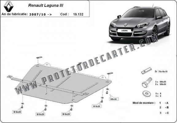 Protetor de Carter de aço Renault Laguna 3