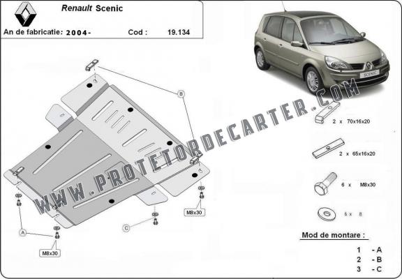 Protetor de Carter de aço Renault Scenic