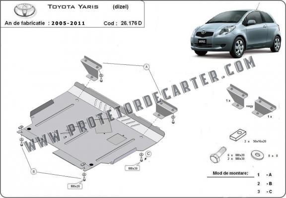 Protetor de Carter de aço Toyota Yaris - diesel