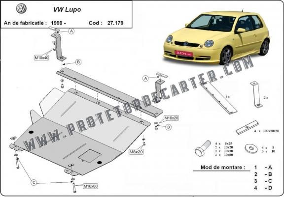 Protetor de Carter de aço VW Lupo