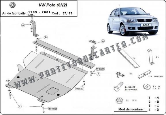 Protetor de Carter de aço VW Polo 6n2