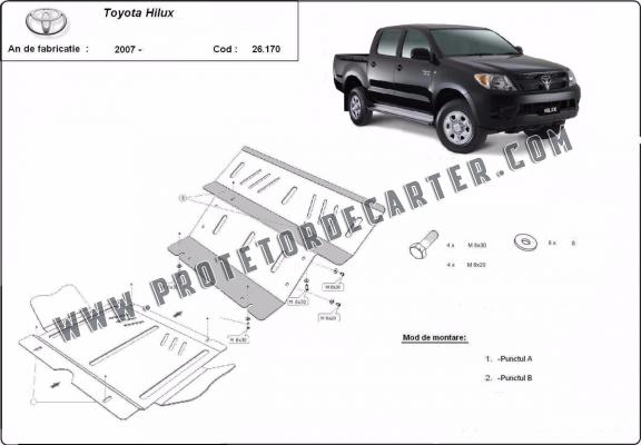 Protetor de Carter de aço Toyota Hilux