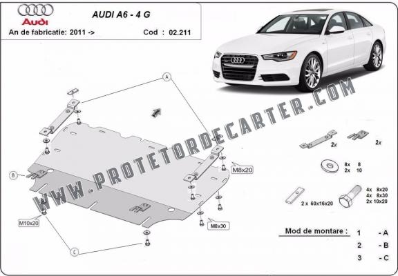 Protetor de Carter de aço Audi A6