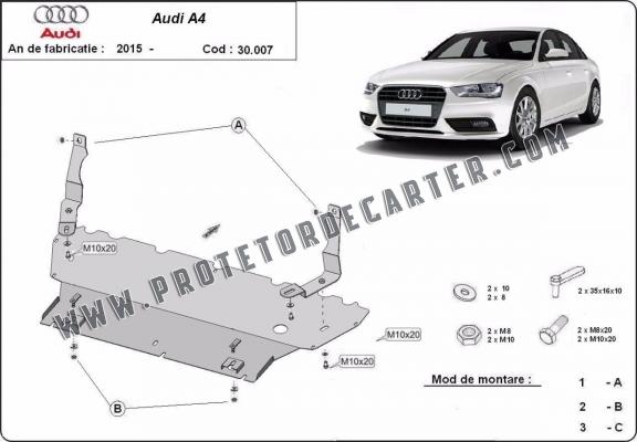 Protetor de Carter de aço Audi A4 B9