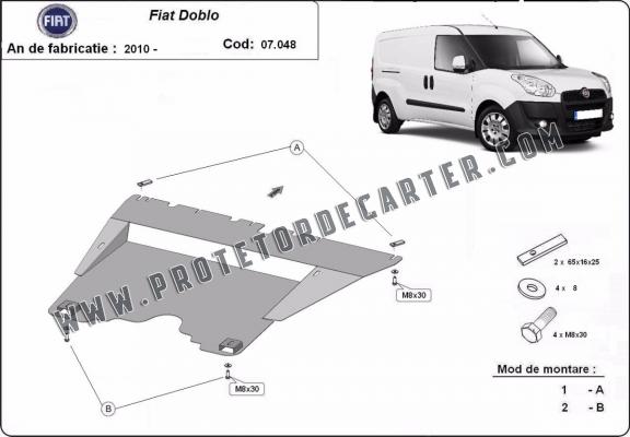 Protetor de Carter de aço Fiat Doblo