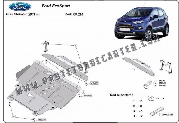 Protetor de Carter de aço  Ford EcoSport