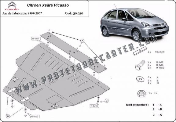 Protetor de Carter de aço Citroen Xsara Picasso