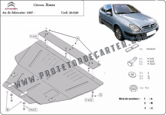 Protetor de Carter de aço Citroen Xsara