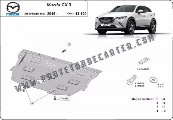 Protetor de Carter de aço Mazda CX3