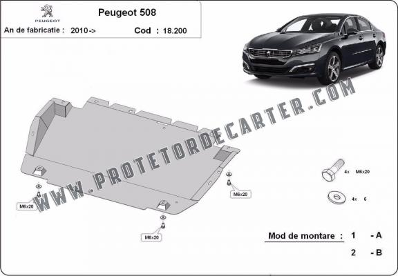 Protetor de Carter de aço Peugeot 508