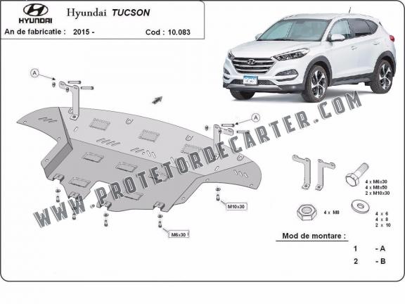 Protetor de Carter de aço Hyundai Tucson