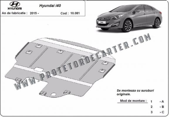 Protetor de Carter de aço Hyundai i40