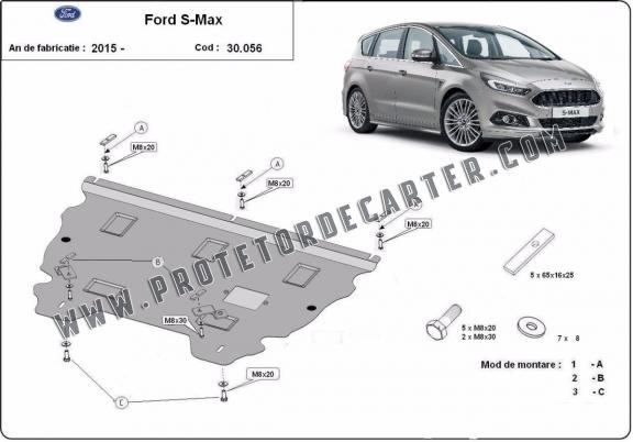 Protetor de Carter de aço Ford S - Max