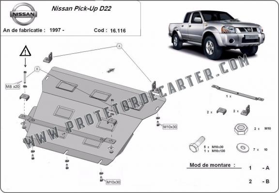 Protetor de Carter de aço Nissan Pick Up