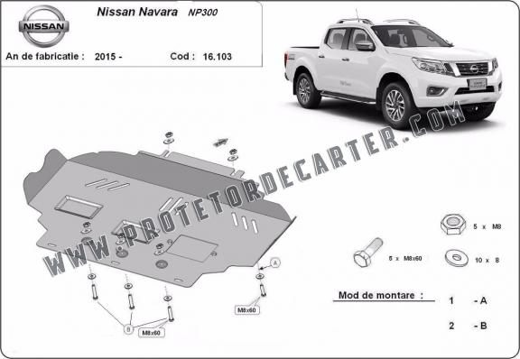 Protetor de Carter de aço Nissan Navara NP300 - D23