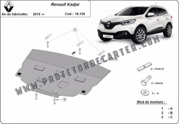 Protetor de Carter de aço Renault Kadjar