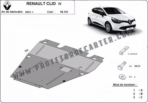 Protetor de Carter de aço Renault Clio 4