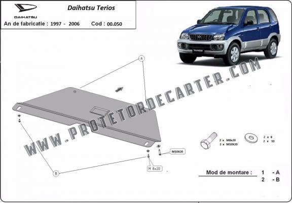  Protetor de caixa de velocidades de aço  Daihatsu Terios