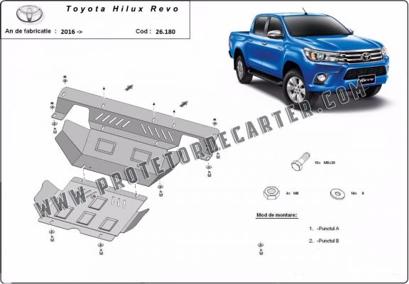 Protetor de Carter de aço Toyota Hilux Revo