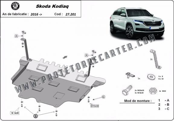 Protetor de Carter de aço Skoda Kodiaq