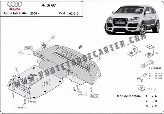 Protetor de Carter de aço Audi Q7