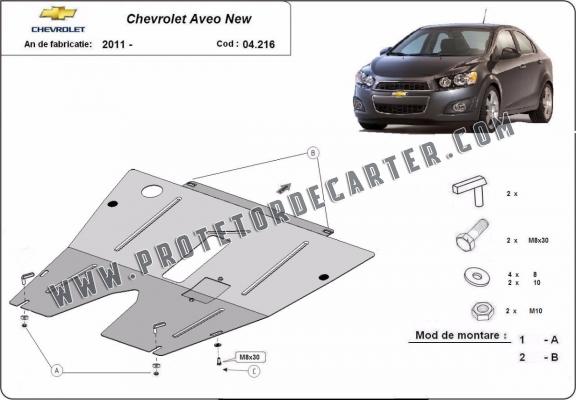 Protetor de Carter de aço Chevrolet Aveo