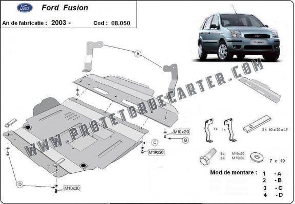 Protetor de Carter de aço Ford Fusion